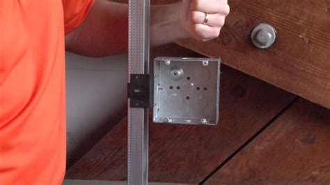 mounting bracket for junction box|metal junction box installation.